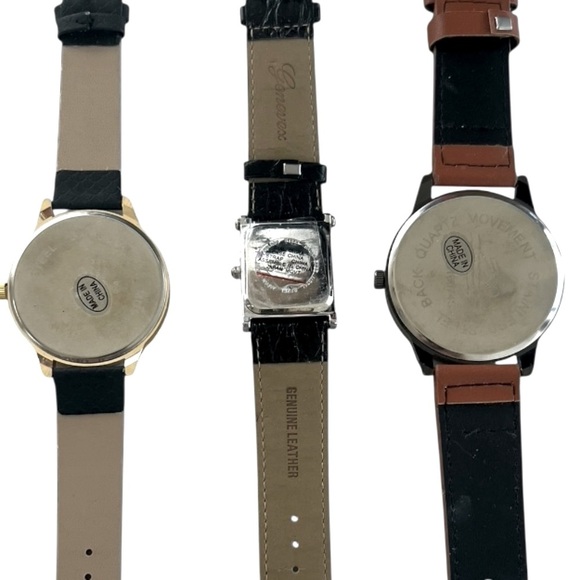 Lot of Three New Fashion Watches - Black, Gold, and Brown - Picture 8 of 8